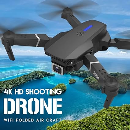GPS Drone E88 Pro for Adults 4K Camera Foldable Live Video Drone RC Quadcopter