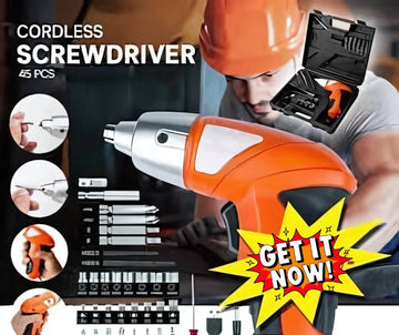 45Pcs Cordless Screwdriver